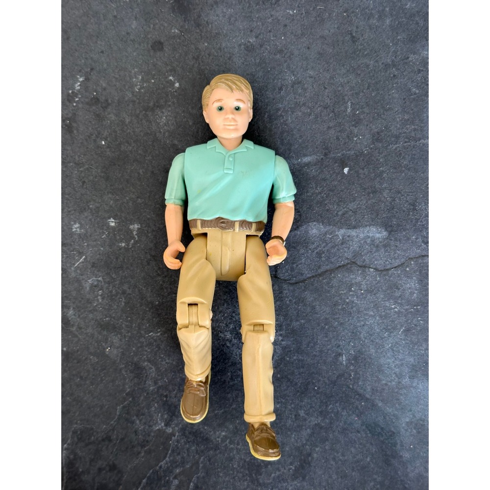 2001 Dad figure Fisher Price Loving Family Mattel jointed father green shirt